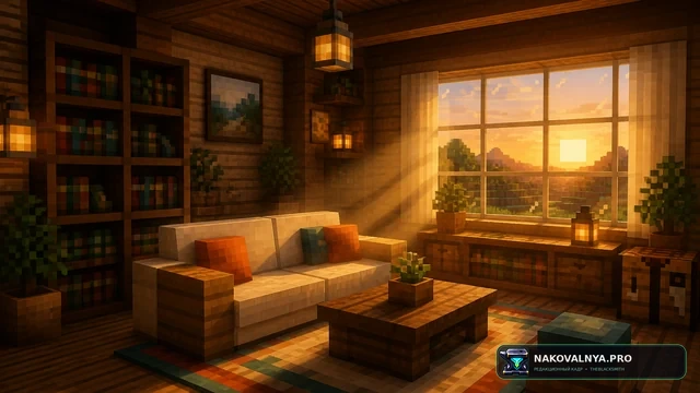 Иллюстрация к материалу «Моды на майнкрафт мебель и декор: что поставить для дома и стройки»