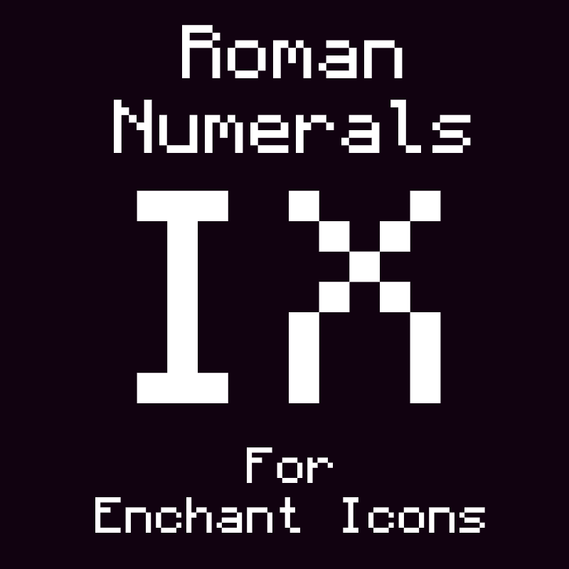 Иконка Roman Numerals for Enchant Icons — текстуры для Minecraft